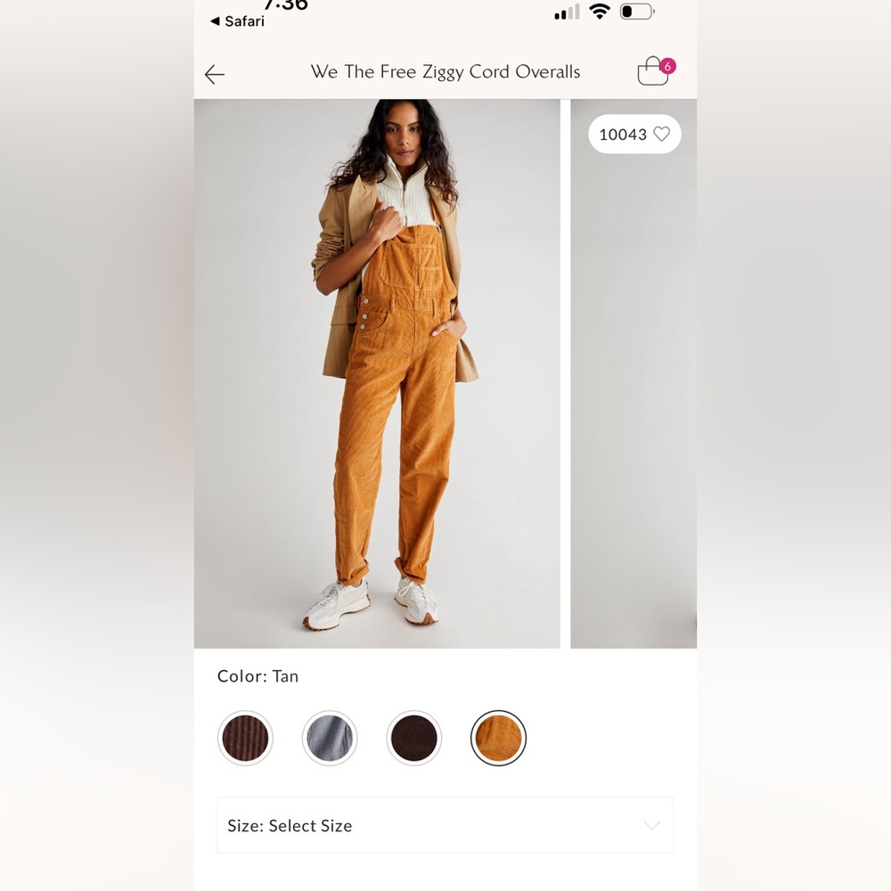 Free people Ziggy cord overalls